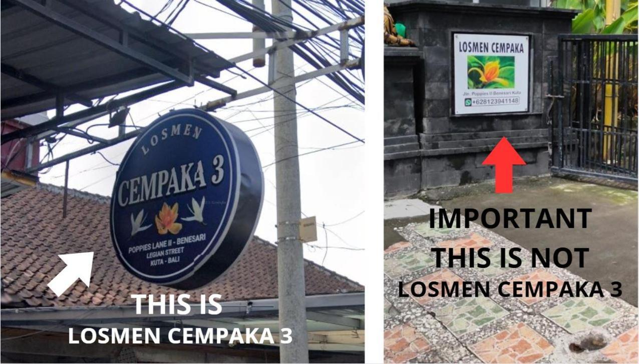 Cempaka 3 Losmen Kuta  Luaran gambar